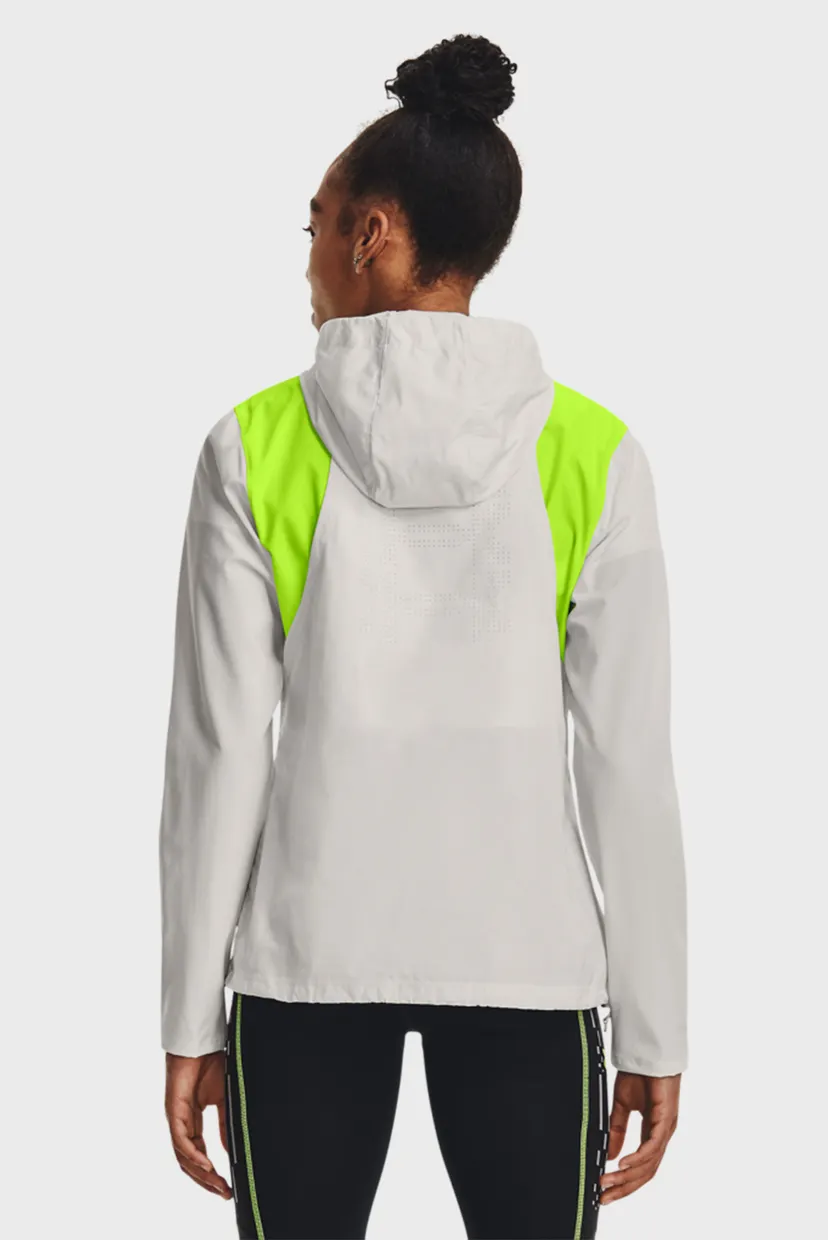 Женский серый анорак UA Run Anywhere Anojacket 3