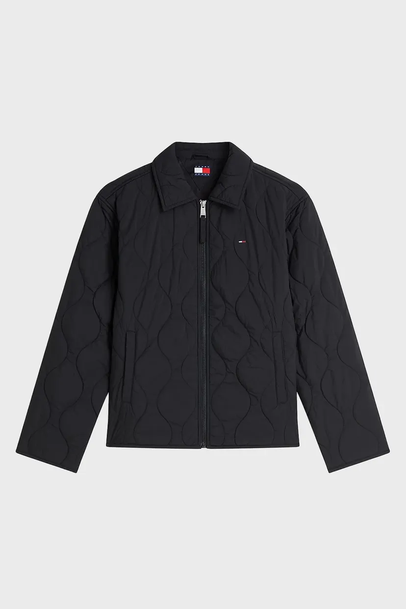 Жіноча чорна куртка COACH COLLAR QUILTED JACKET 6