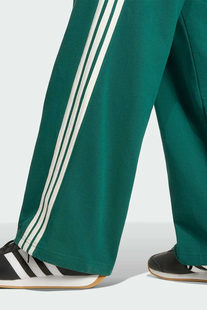 Мужские зеленые спортивные брюки ADIDAS KIT 3-STRIPES WIDE 4