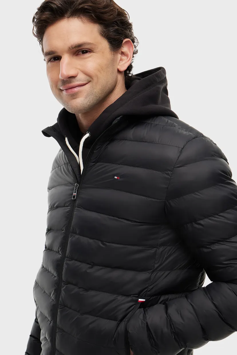 Мужская черная куртка CORE PACKABLE RECYCLED 4