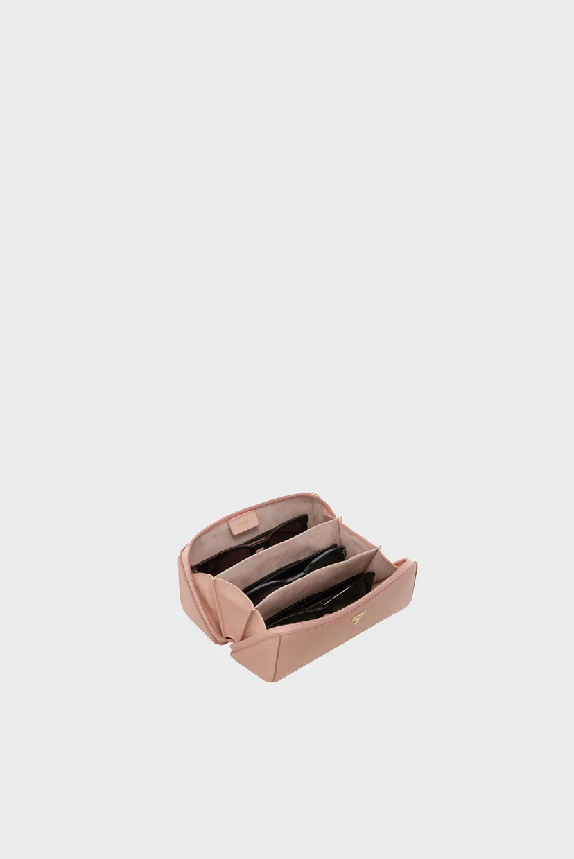 Жіночий рожевий шкіряний футляр для окулярів BELDEN SLG BLUSH 4