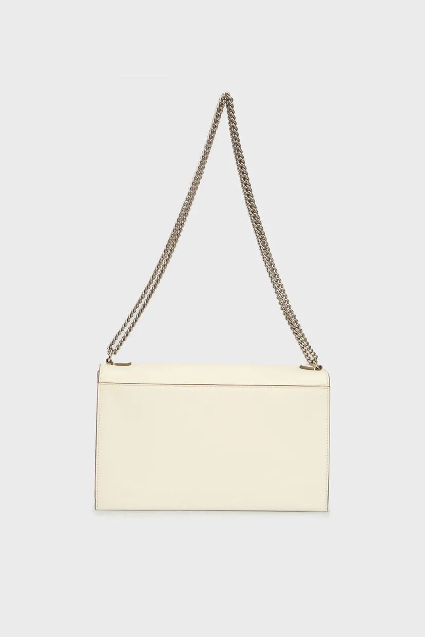 Жіноча біла сумка FORGED CHAIN FLAP BAG27 4
