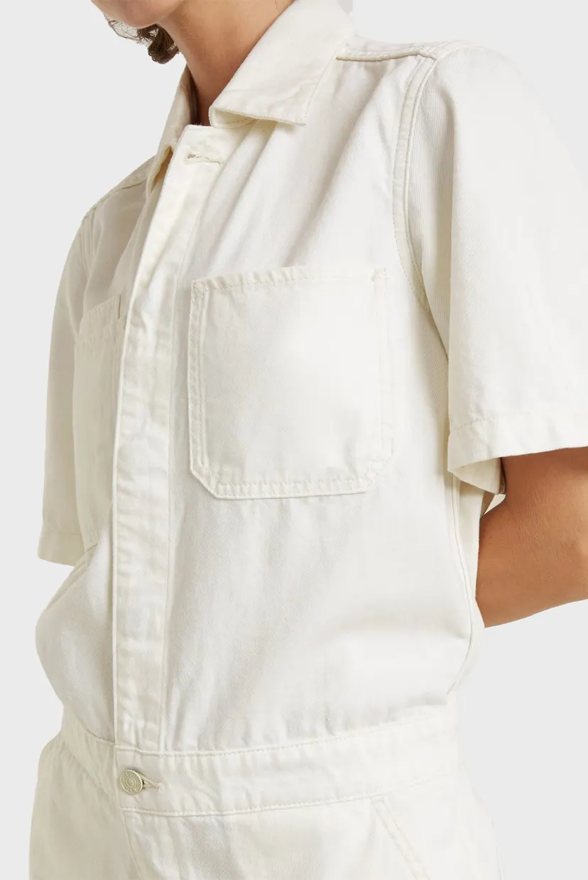 Жіночий білий комбінезон Painter Short Overall s/s Wmn 4
