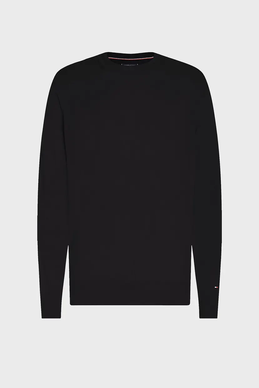 Мужской черный шерстяной джемпер FINE GAUGE MERINO CREW NK 5