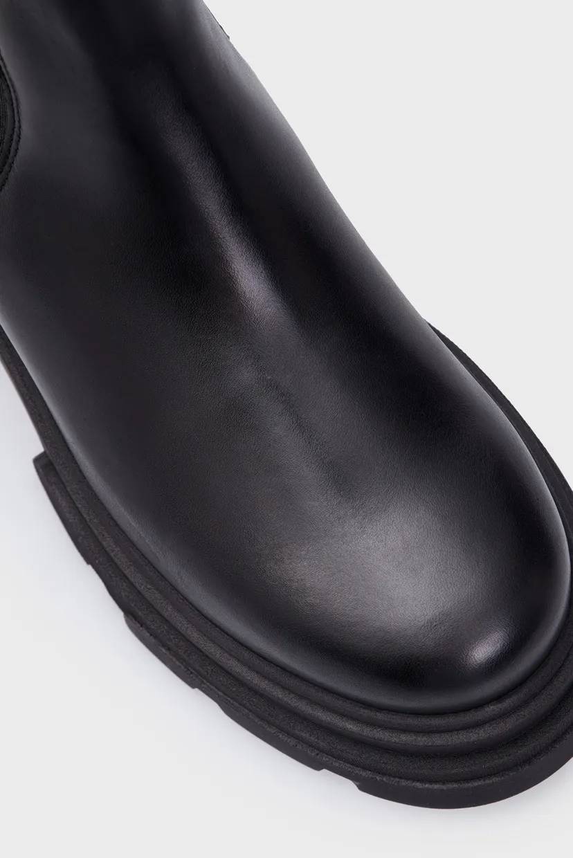 Женские черные челси COMBAT LEATHER LOW CHELSEA 5