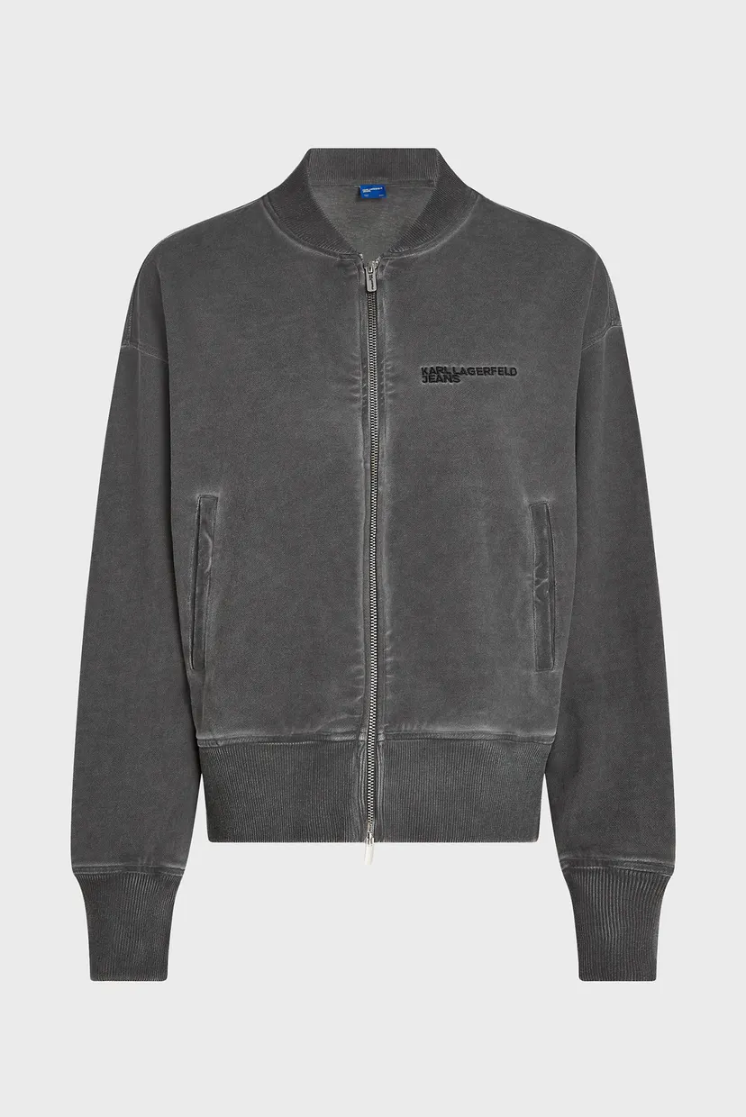 Женский серый бомбер RELAXED WASHED ZIP 5