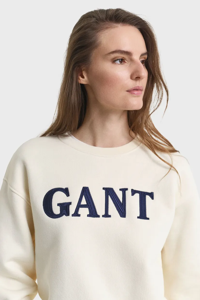 Жіночий білий світшот GRAPHIC C-NECK 4