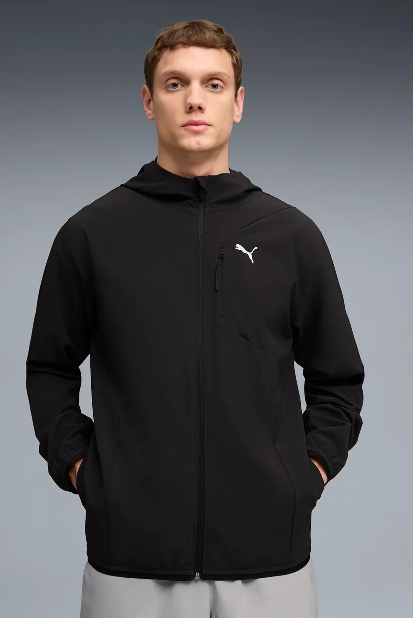 Мужская черная куртка FLEX STRETCH Woven Training Jacket Men PUMA