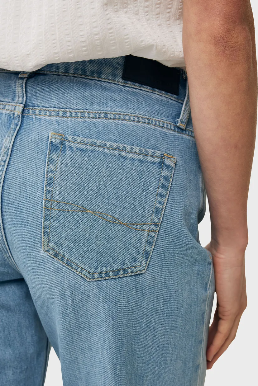 Женские голубые джинсы 90'S Straight denim pants 4