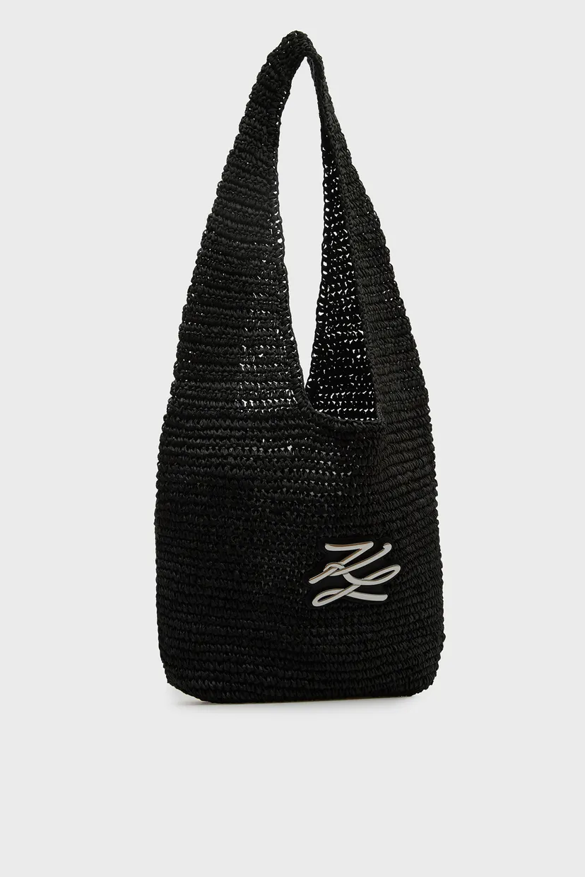 Женский черный шоппер AUTOGRAPH CROCHET TOTE 3