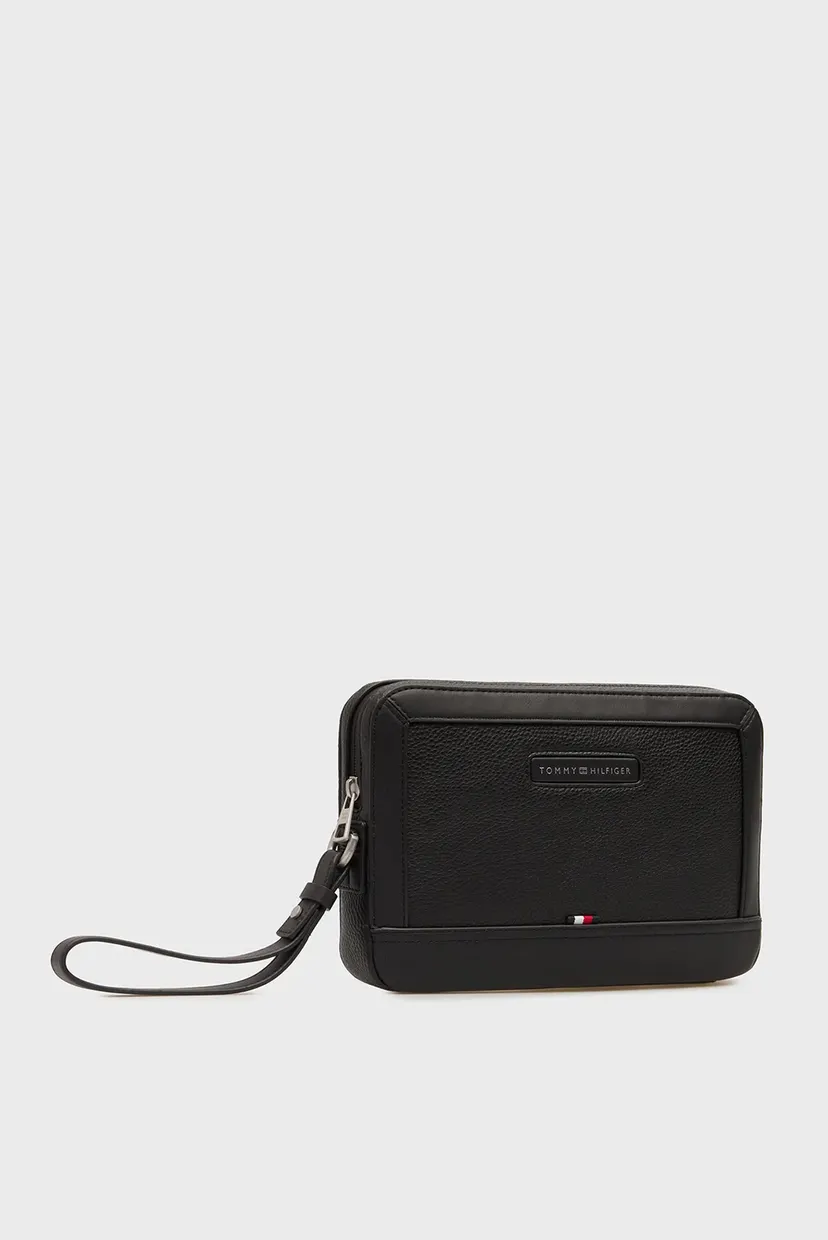 Чоловіча чорна борсета CENTRAL POUCH 3