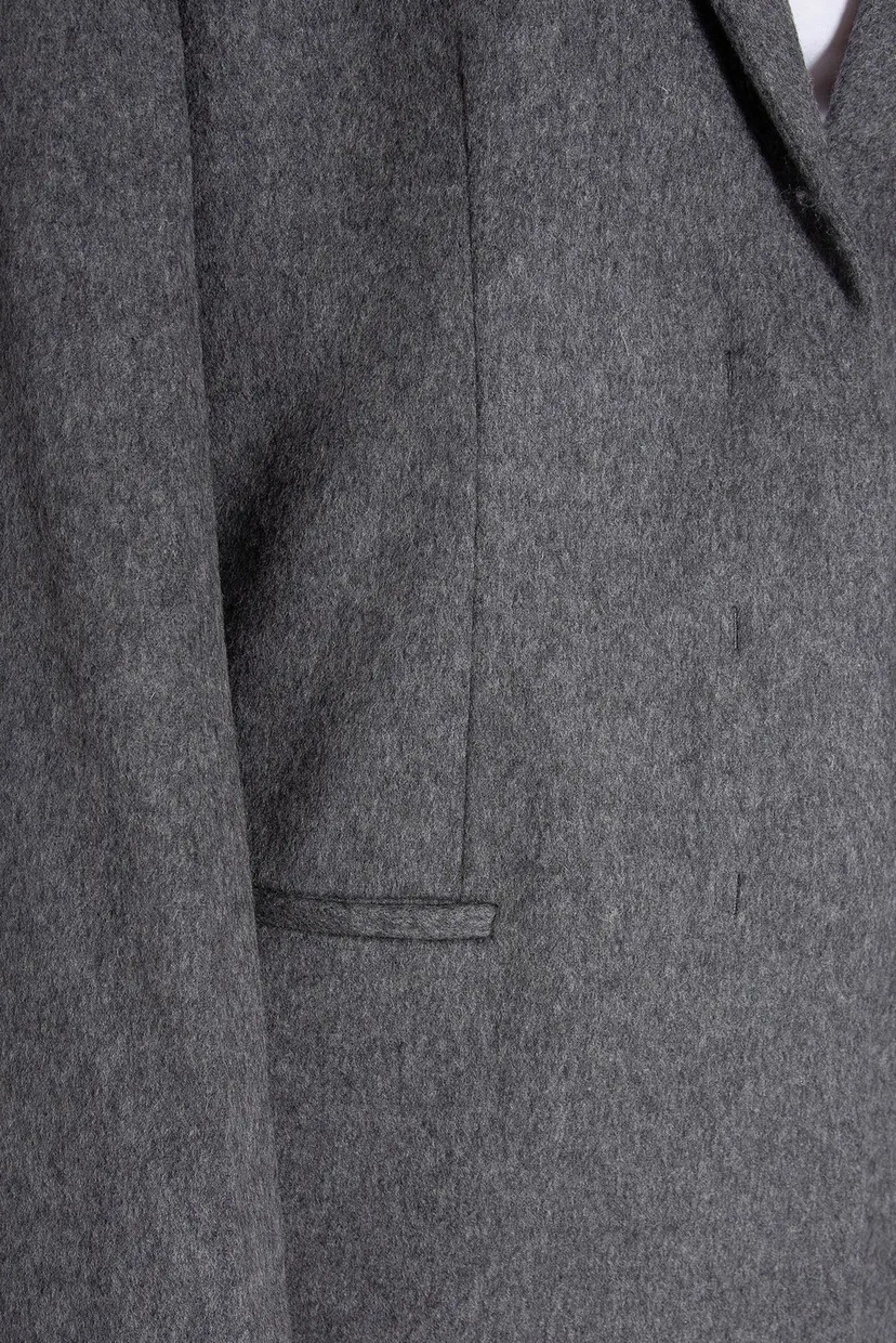 Жіночий темно-сірий вовняний жакет FLANNEL WOOL TAILORED BLAZER 5