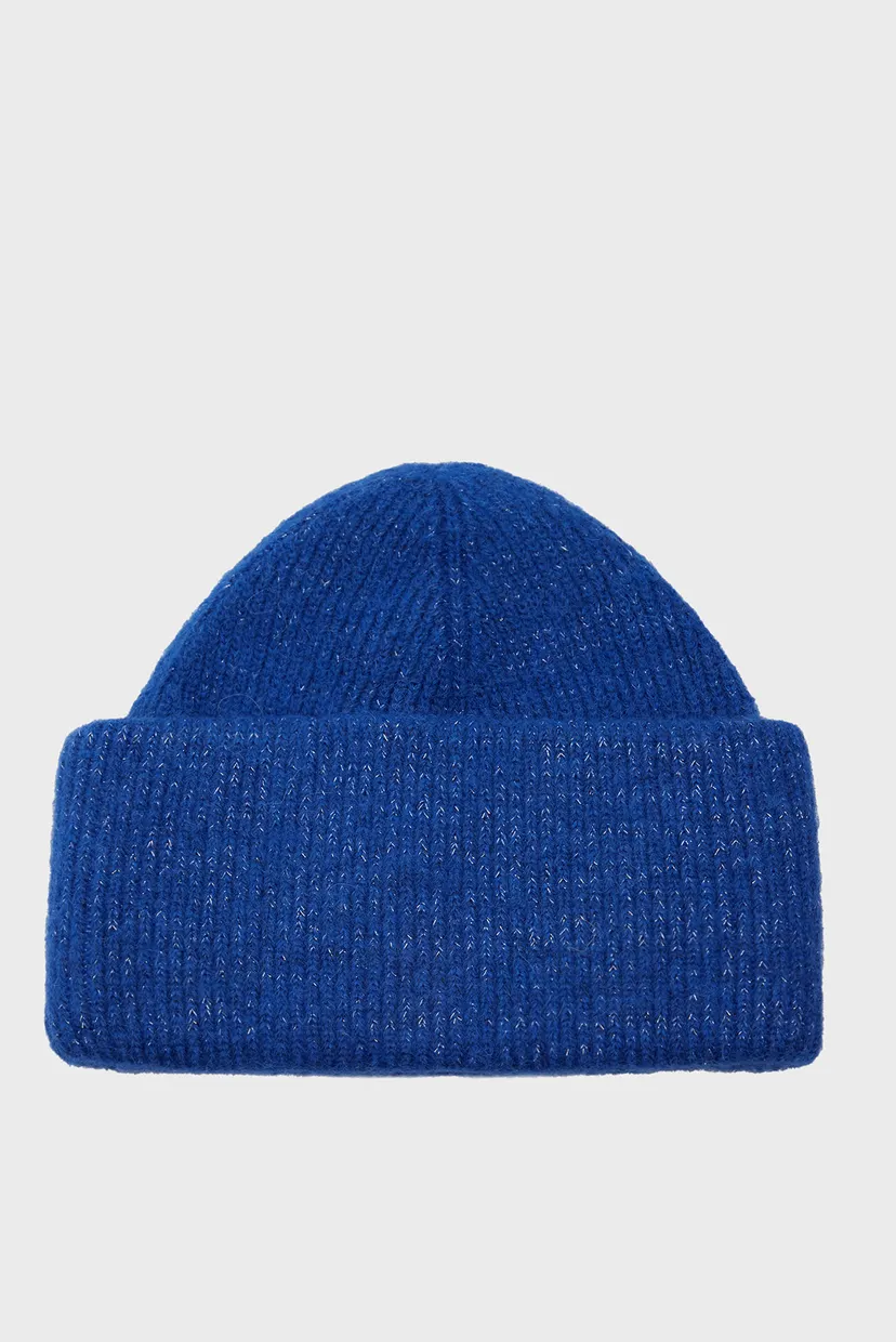 Жіноча синя шапка TH EVENING BEANIE 3