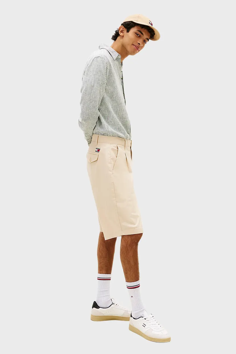 Мужские бежевые шорты PLEATED 3