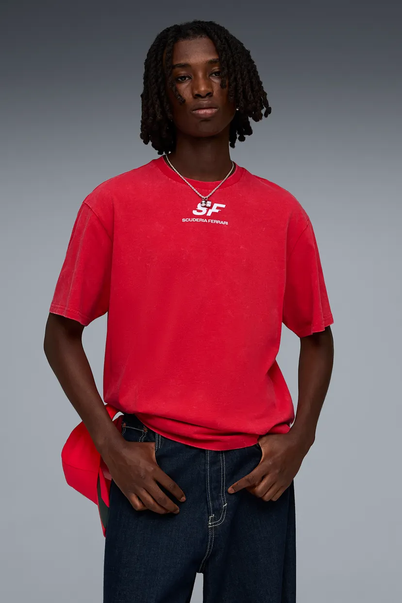 Чоловіча червона футболка Scuderia Ferrari Car Graphic Tee II Men 3