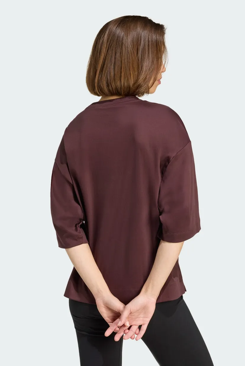 Жіноча коричнева футболка ALL SZN Soft Lux Loose 3