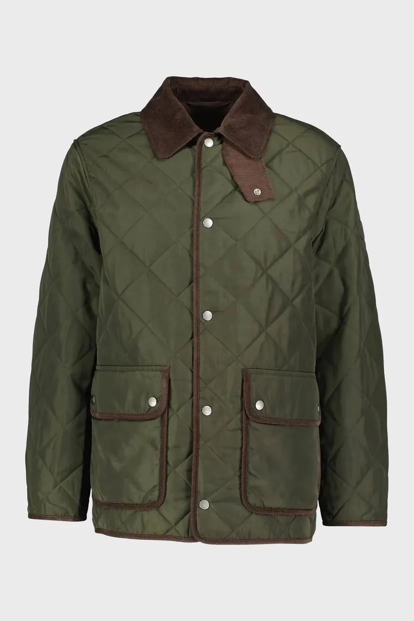 Мужская темно-зеленая куртка QUILTED FLEECE 8