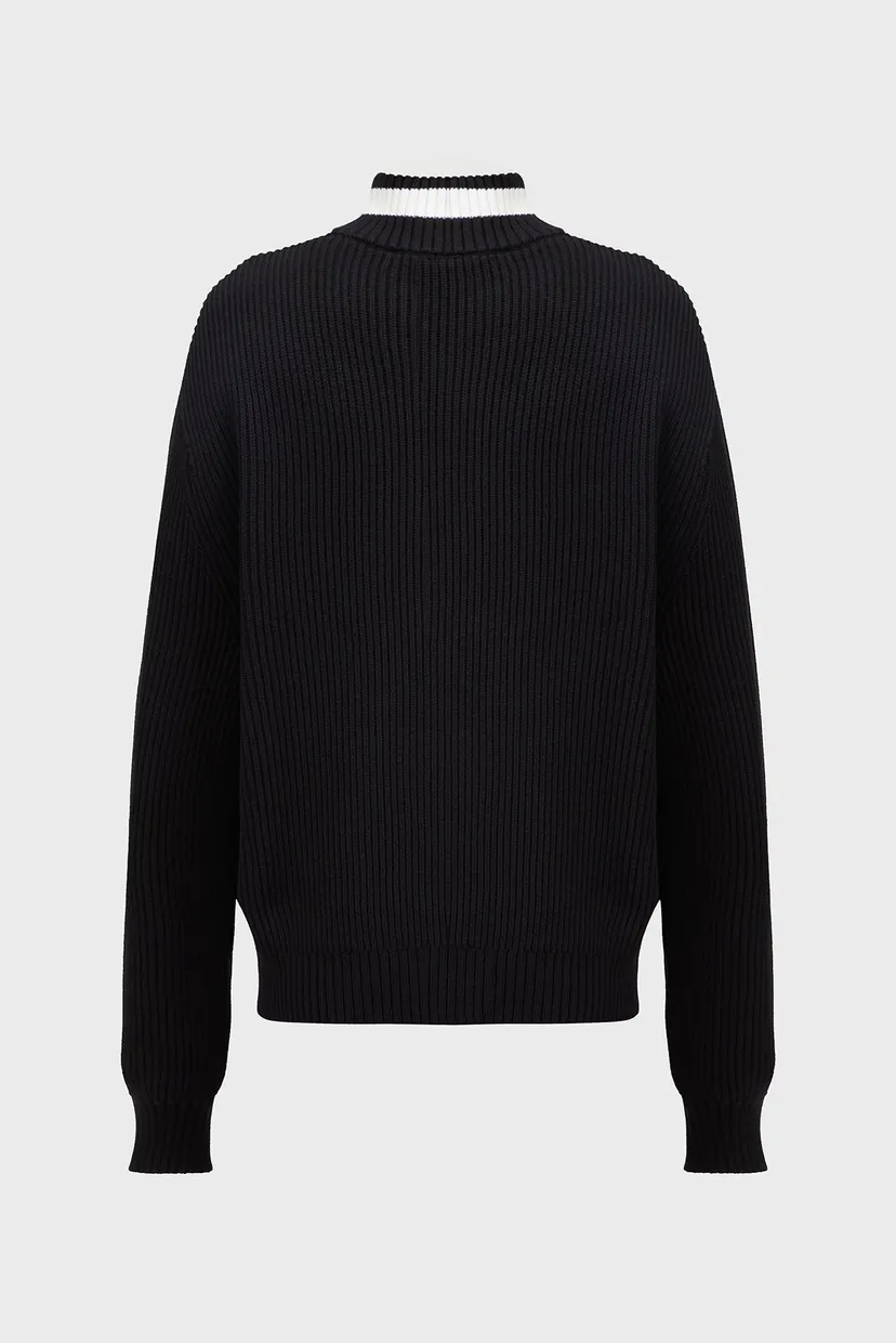 Мужская черная кофта KLJ RELAXED HALFZIP LOGO SWEAT 6