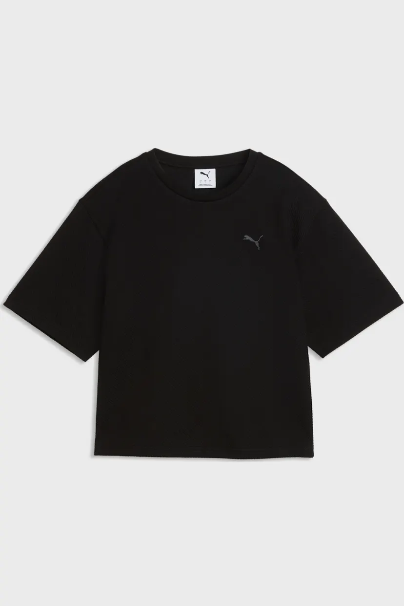 Женская черная футболка Essentials Elevated Relaxed Tee Women 4