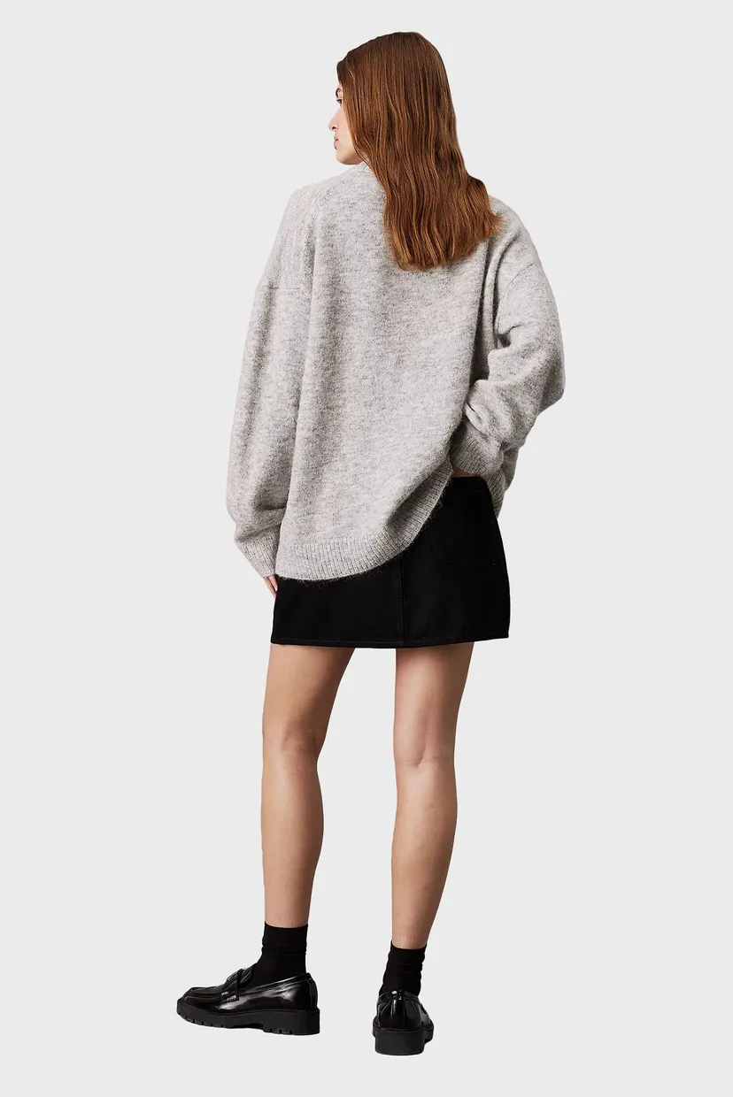 Жіночий сірий светр TEXTURED LOOSE 3