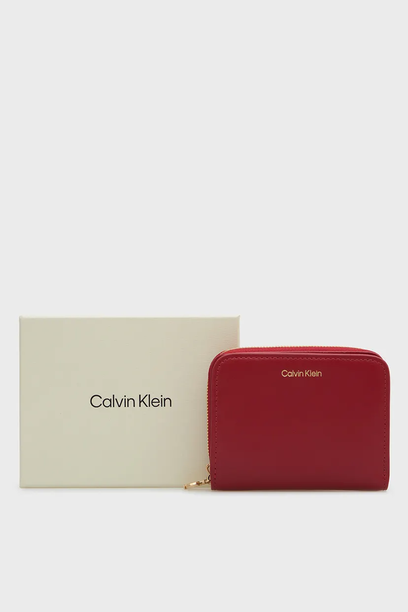 Жіночий червоний шкіряний гаманець MEDIUM FLAP 5