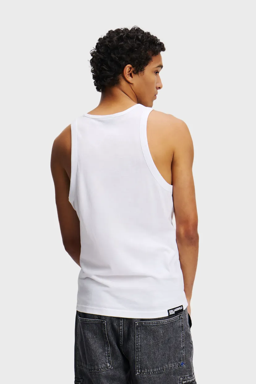 Мужская белая майка JERSEY VEST 3