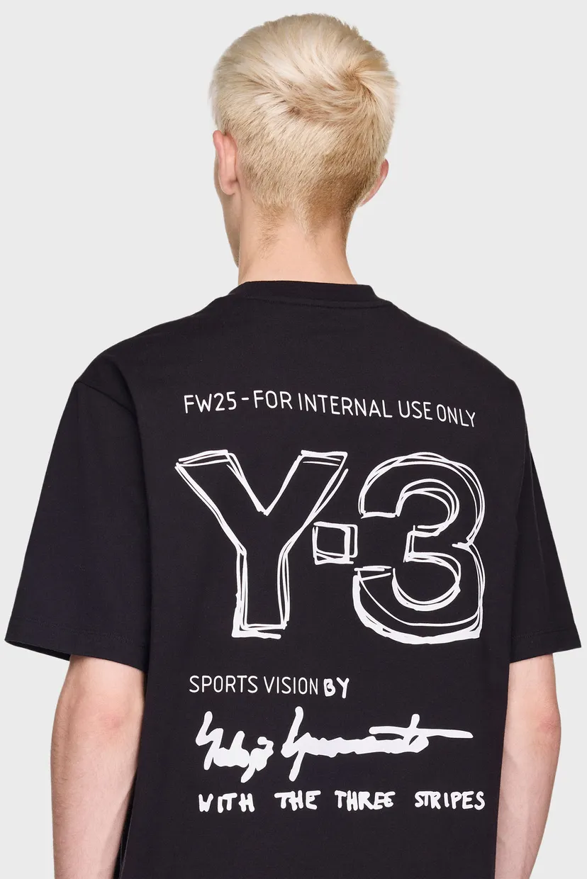 Чорна футболка Y-3 Short Sleeve (унісекс) 6