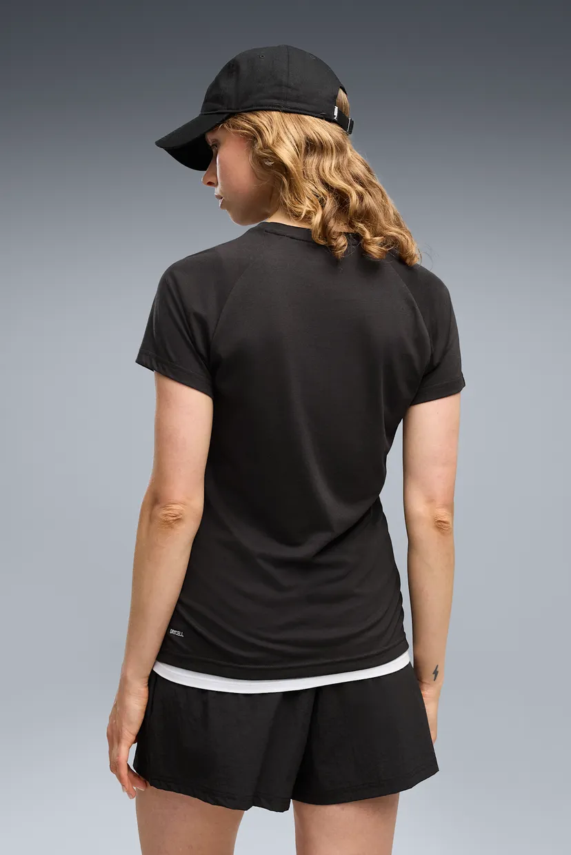 Женская черная футболка PUMATECH SENSE Tee Women 3