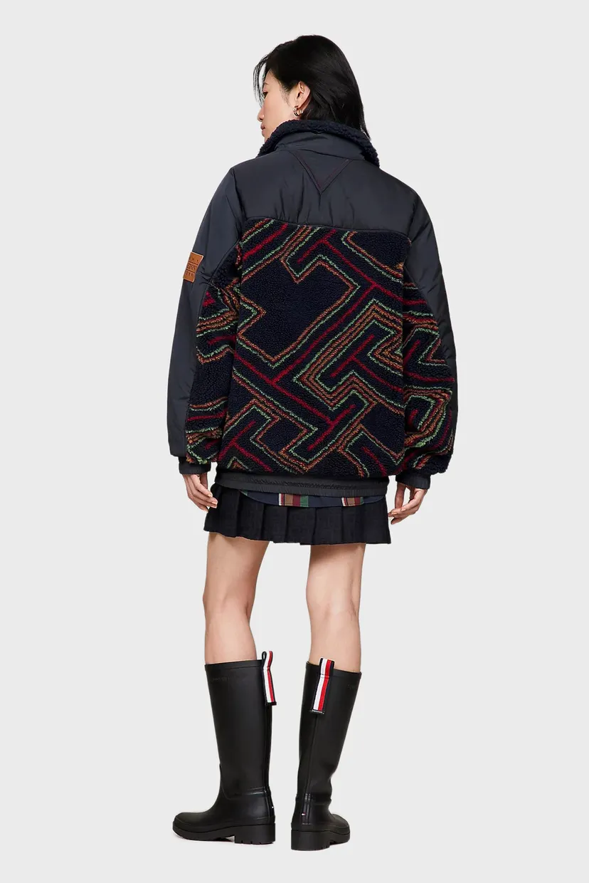 Темно-синій анорак з візерунком Tommy x Pendleton (унісекс) 4