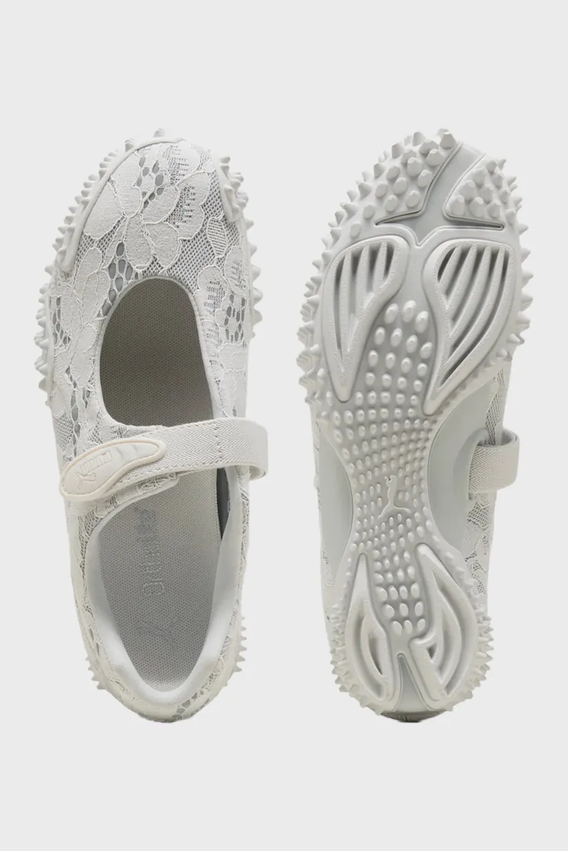 Светло-серые балетки Mostro Fey Lace Sneakers Unisex 4
