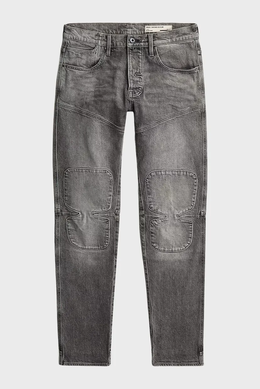 Чоловічі сірі джинси Biker 6