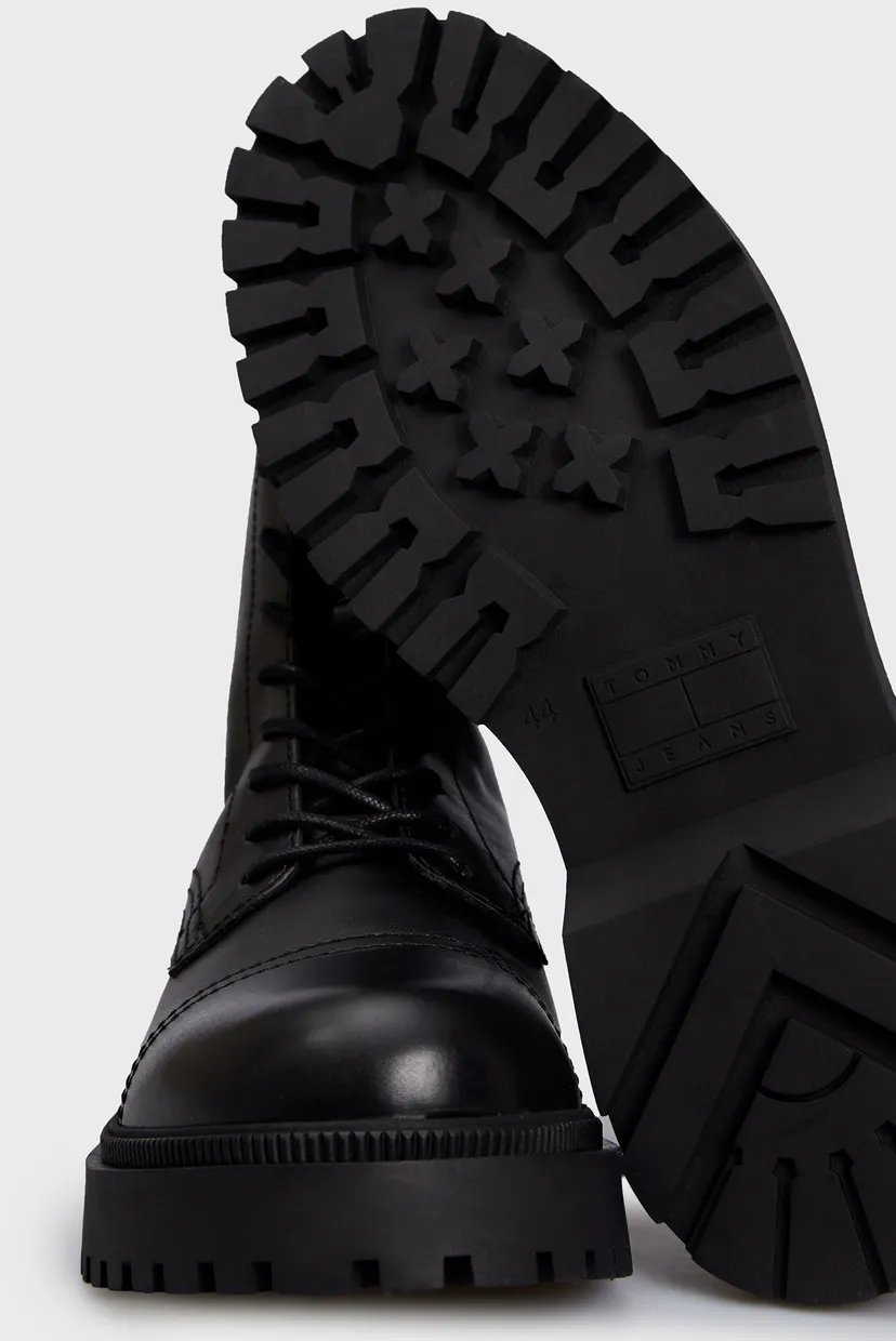 Мужские черные кожаные ботинки TJM CASUAL BOOT 5