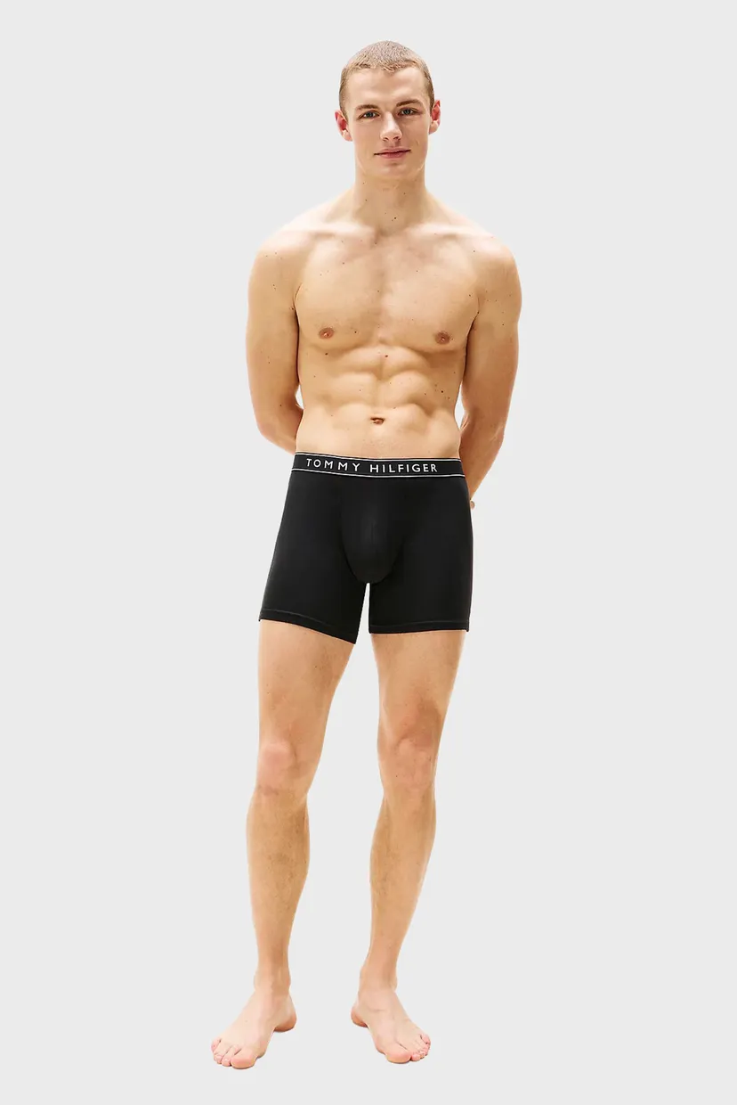 Мужские черные боксеры (3 шт) BOXER BRIEF DTM 4