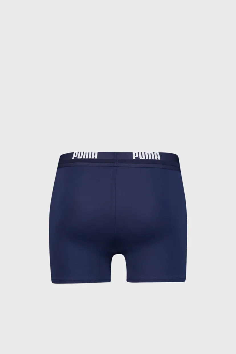 Мужские синие  плавки PUMA Swim Men Logo Swim Trunks 5