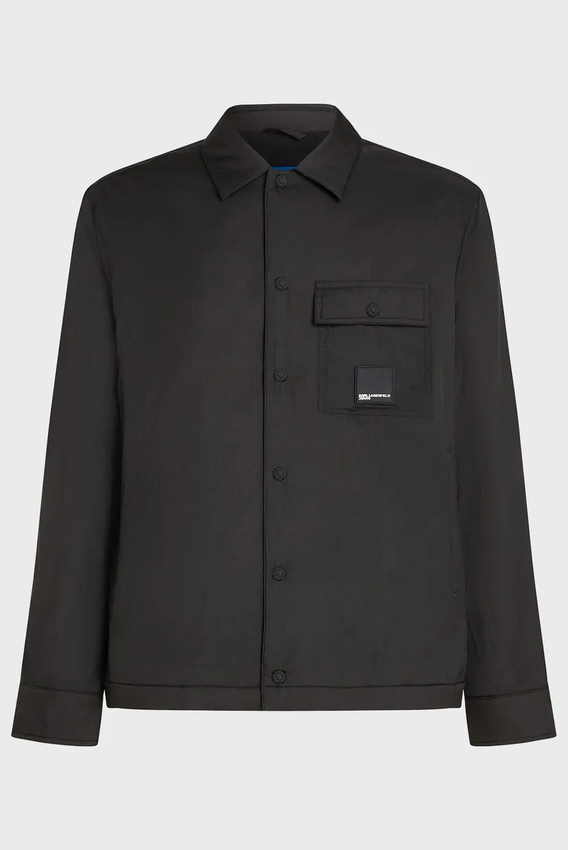 Чоловіча чорна куртка fleece lined 5