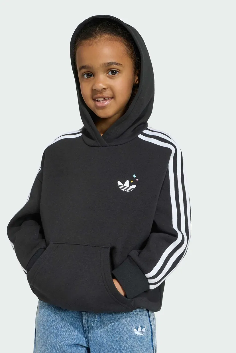 Детское черное худи ADIDAS CARE BEARS OVERSIZED 5