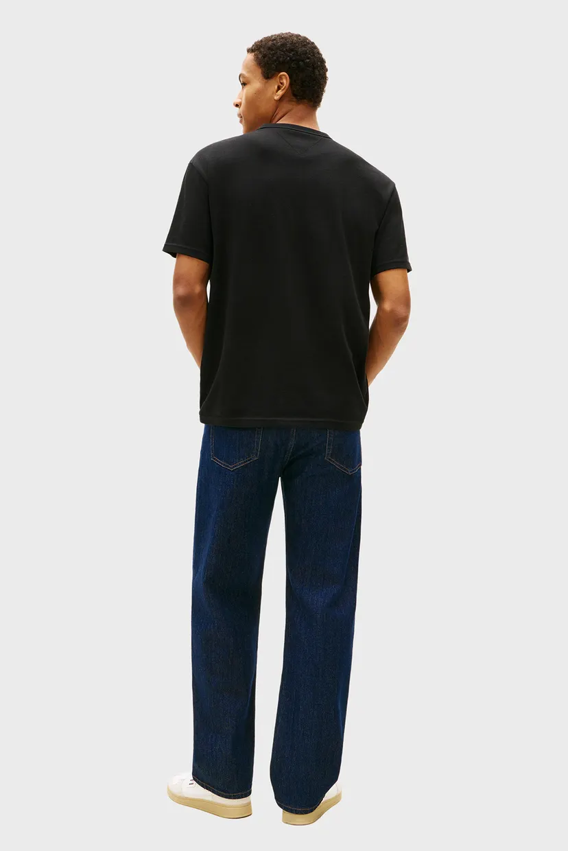 Мужская черная футболка TJM RLX LINEAR LOGO TEE EXT 3