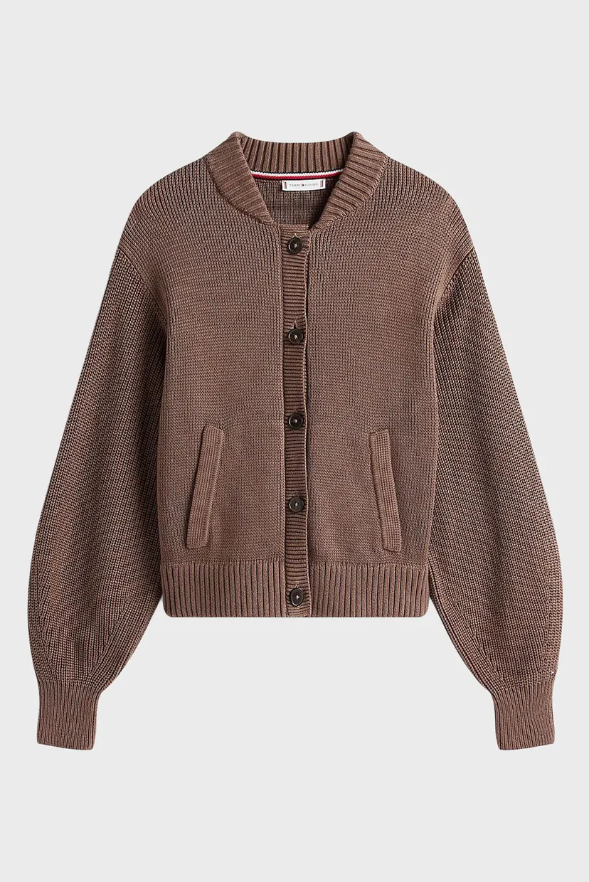 Жіночий коричневий кардиган CO JERSEY MID GG LS 5