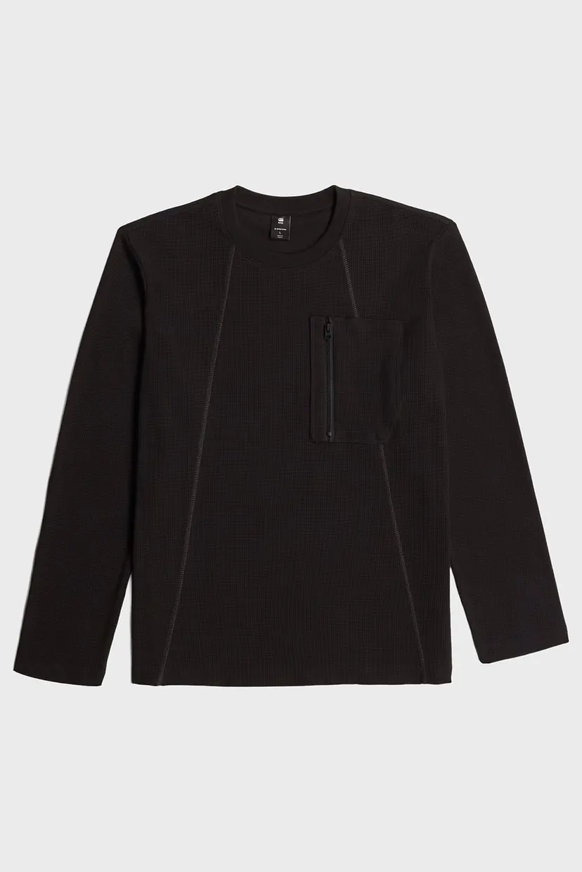 Мужской черный лонгслив Tweeter a line pkt r t l/s 6