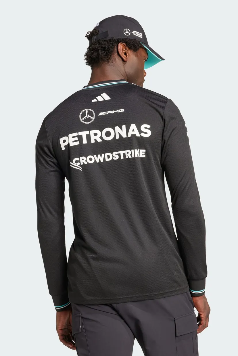 Мужской черный лонгслив Mercedes - AMG Petronas Formula One Team