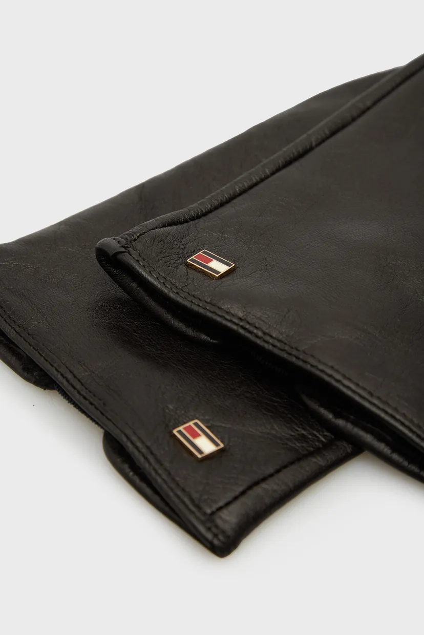 Женские черные кожаные перчатки ESSENTIAL FLAG LEATHER GLOVES 3