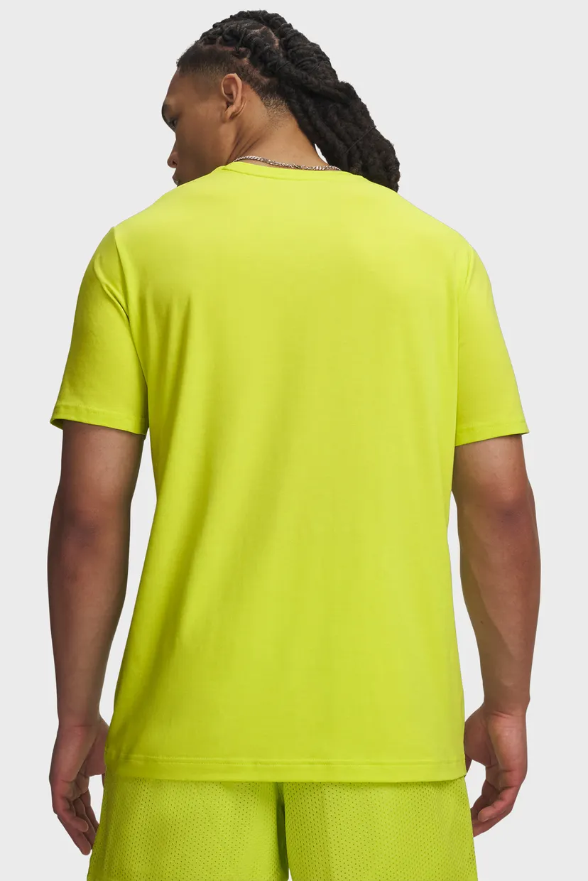 Мужская салатовая футболка UA M ICON TEE SS 3