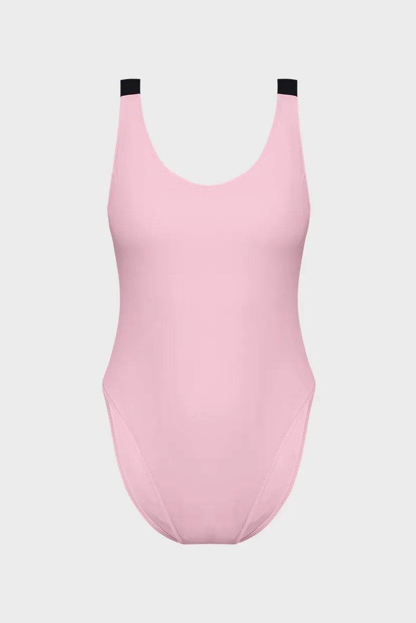 Женский розовый купальник SCOOP BACK ONE PIECE 5
