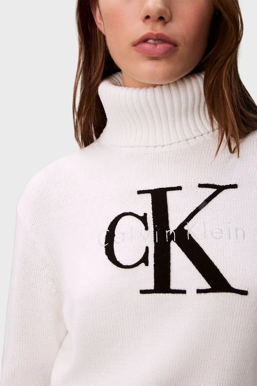 Женский белый гольф CHENILLE 4