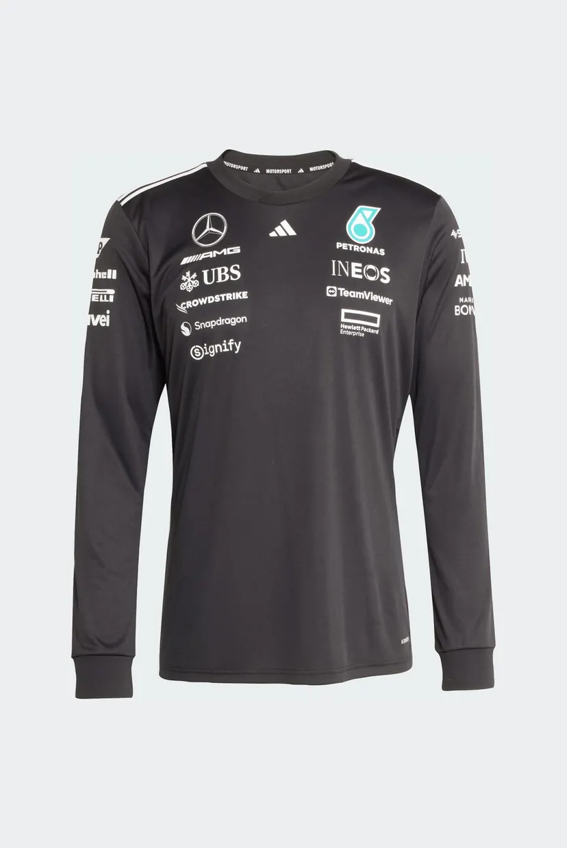 Мужской черный лонгслив Mercedes - AMG Petronas Formula One Team Driver 6