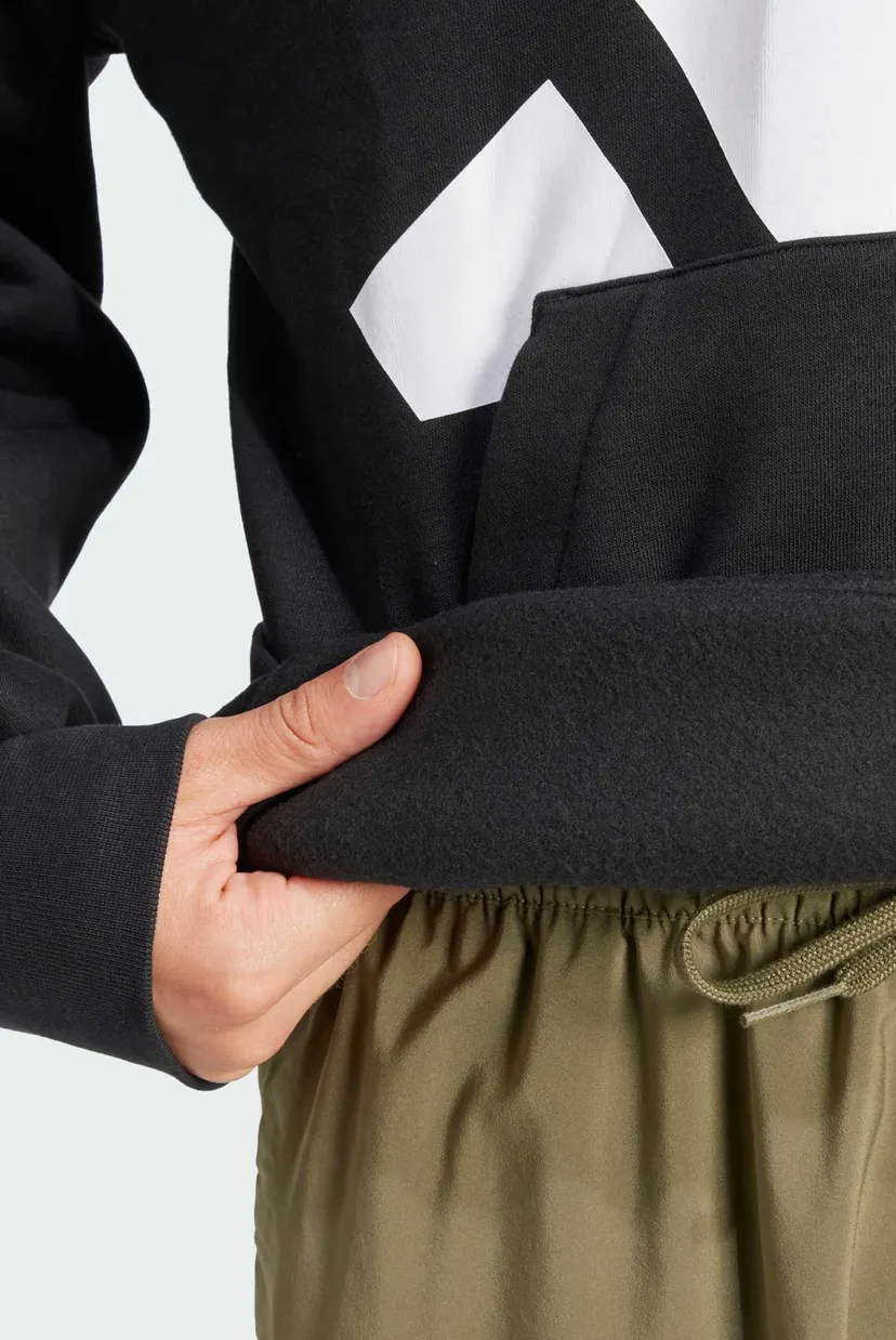Чоловіче чорне худі Essentials Big Logo Fleece 5