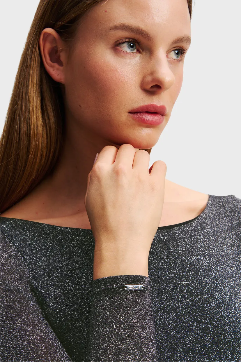 Женское темно-серое боди signature lurex 4