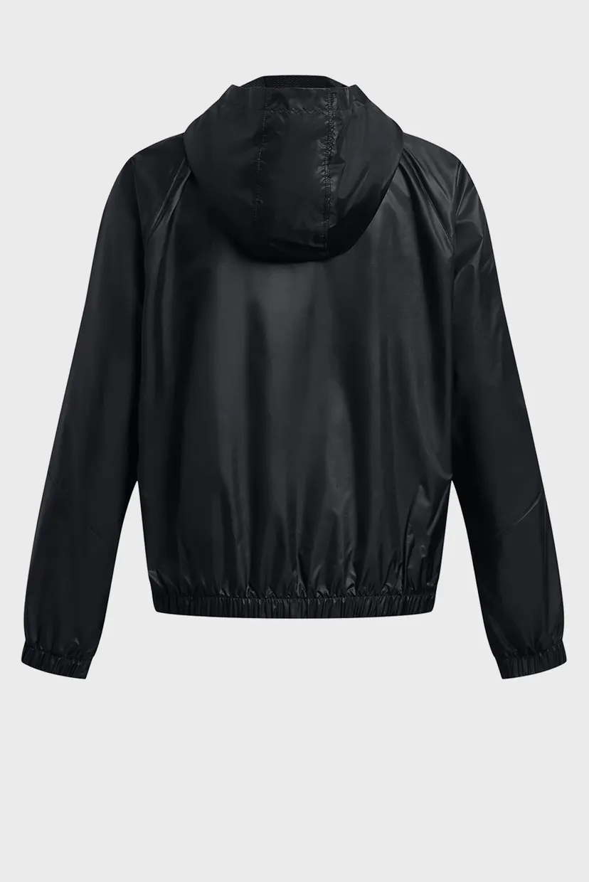 Жіноча чорна вітровка UA SPORT WINDBREAKER JKT 4