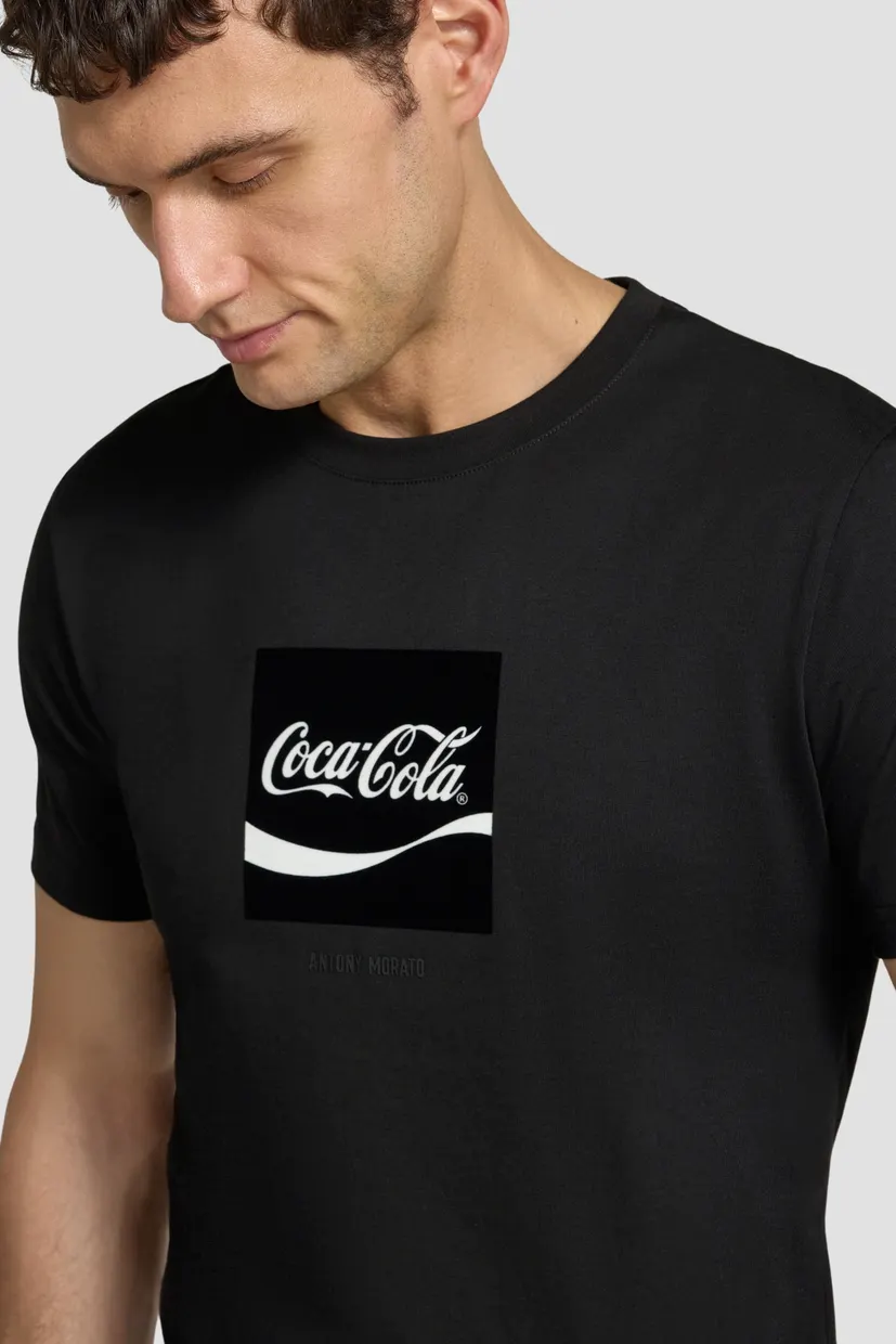 Чоловіча чорна футболка Antony Morato x Coca Cola 3