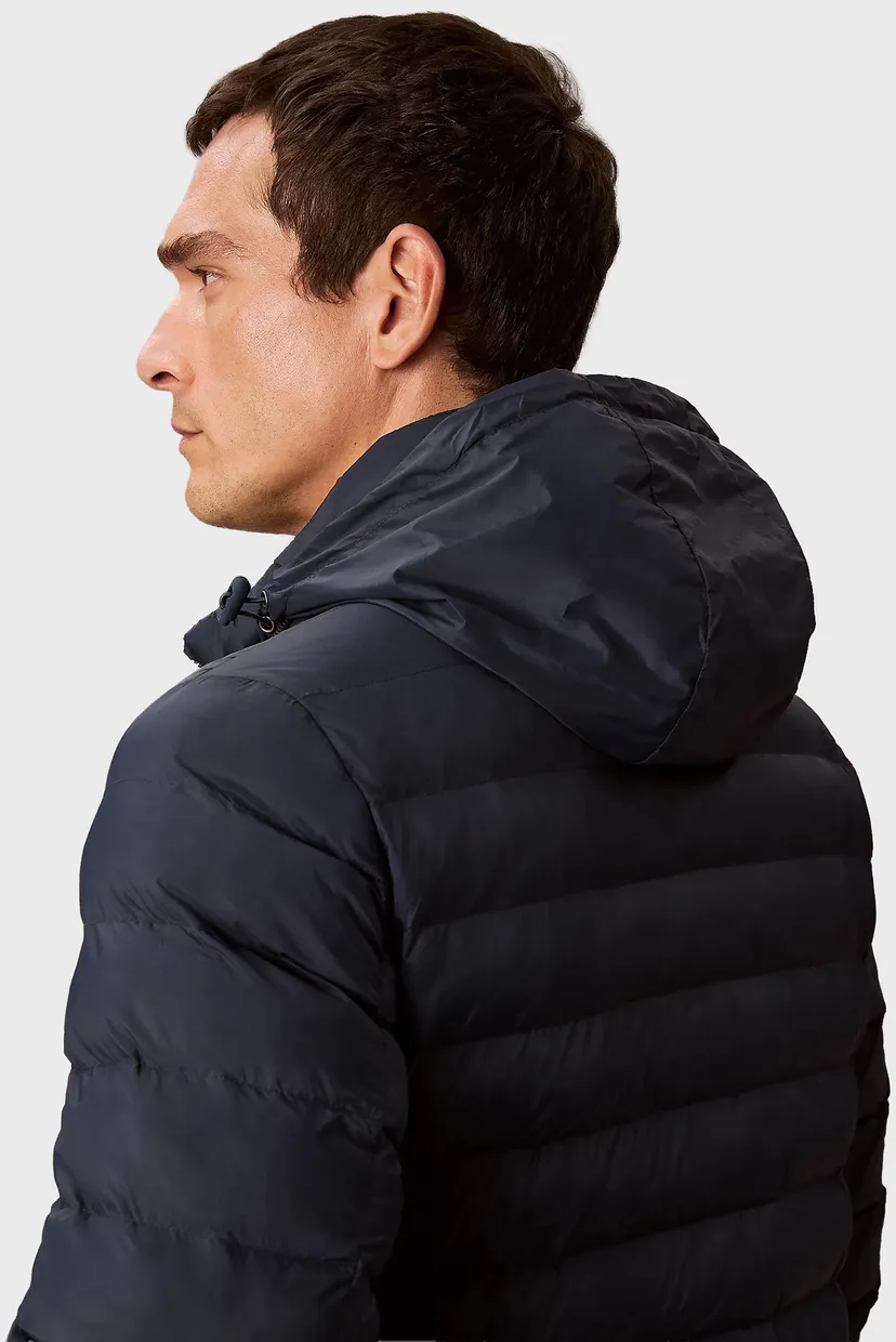 Мужская темно-синяя куртка NYLON LT WT HOODED 5